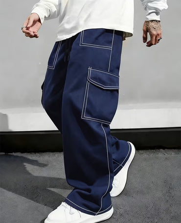 Casual Loose Fit Cargo Pent