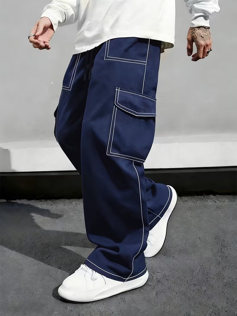Casual Loose Fit Cargo Pent